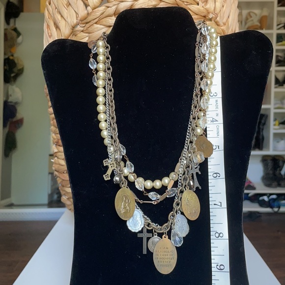 Custom made, one of a kind, multilayer necklace - Picture 4 of 4